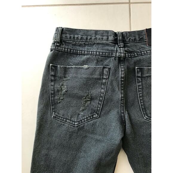 One Teaspoon Awesome Baggies Distressed Relaxed Fit Tapered Jeans - Picture 9 of 12